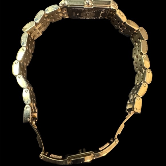 Raymond Weil Rectangular Tango Watch 18k Gold Plated Barely Used - Picture 4 of 7